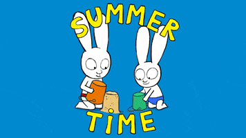 Happy Summer Time GIF by Simon Super Rabbit