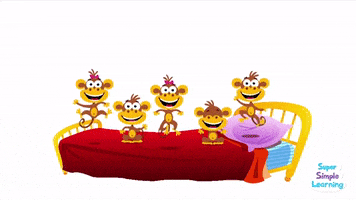 #supersimplelearning #supersimplesongs #5littlemonkeys #monkeys #cute GIF by Super Simple