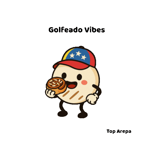 Comida Venezolana Golfeado Sticker by Top arepa