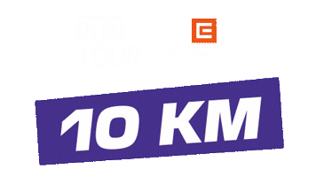 10Km Sticker by RunTour