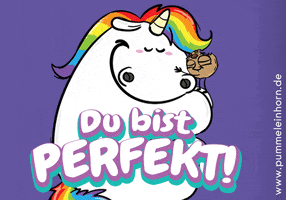 Rainbow You Are Perfect GIF by Pummeleinhorn