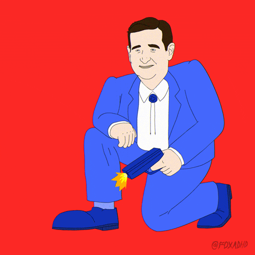 ted cruz artists on tumblr GIF by Animation Domination High-Def