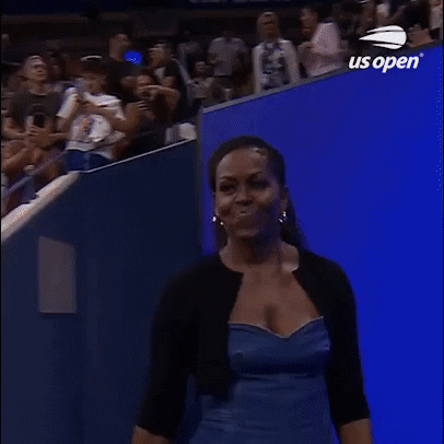 Waving Michelle Obama GIF by US Open