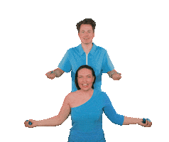 Blauwe Vinkjes Sticker