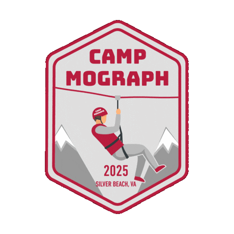 Camp Sticker by Mograph