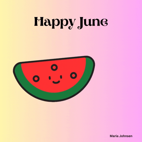 Summer Time Watermelon GIF by Maria Johnsen