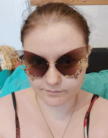  THUCHENYUC Diamond Butterfly Sunglasses, Summer