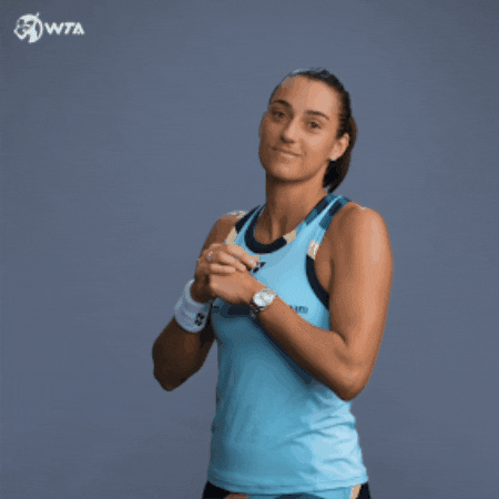 Caroline Garcia Wave GIF by WTA