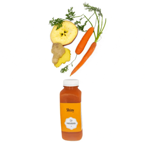 voedjegoed shine juice carrot detox GIF