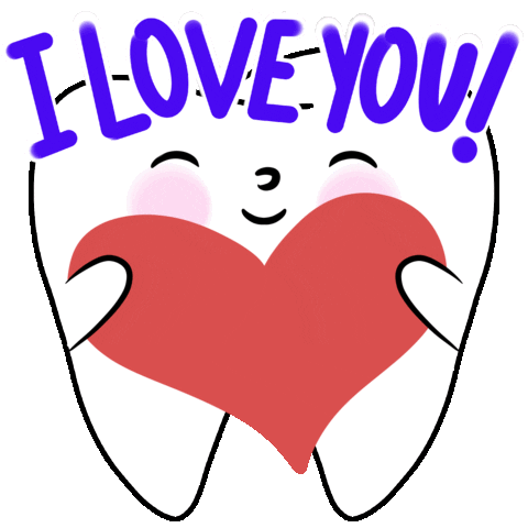 I Love You Teeth Sticker