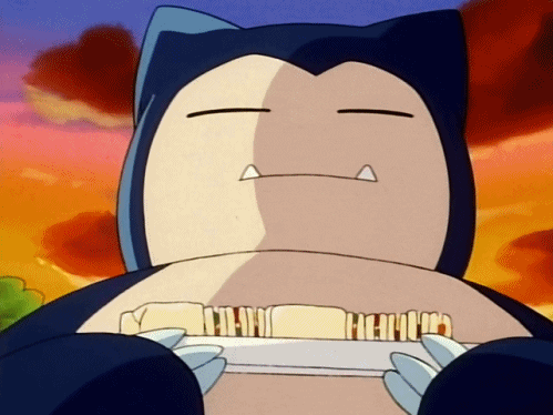 Image result for snorlax anime gif
