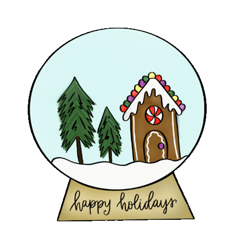 Gingerbread House Christmas Sticker