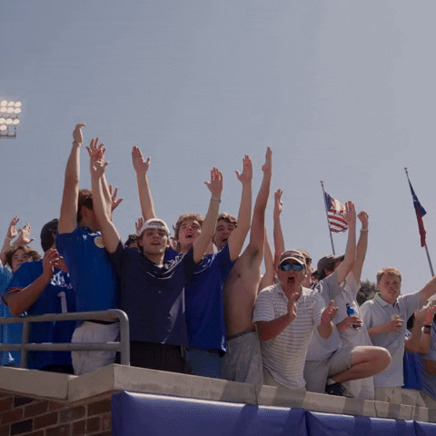 Hype College Football Gameday GIF by SMU Football