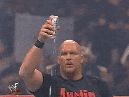 Beer Stone Cold Steve Austin animated GIF
