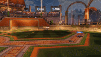 aelux rocket league dukes nice shot! GIF