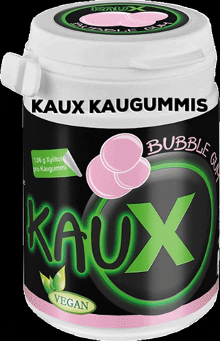 KauxKaugummi bubble gum chewing gum zuckerfrei spearmint GIF