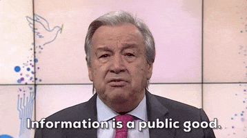 Antonio Guterres World Press Freedom Day GIF by GIPHY News