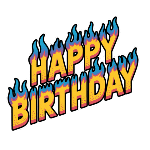 Happy Birthday Love Sticker by Seorang Zaki