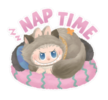 Cat Naptime Sticker by popmartglobal