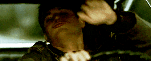 Driving Dean Winchester GIF