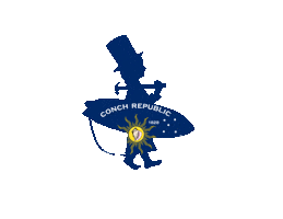 Key West Surf Sticker by Lost Boy Creations