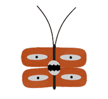 Horror Butterfly Sticker by thezohardvir