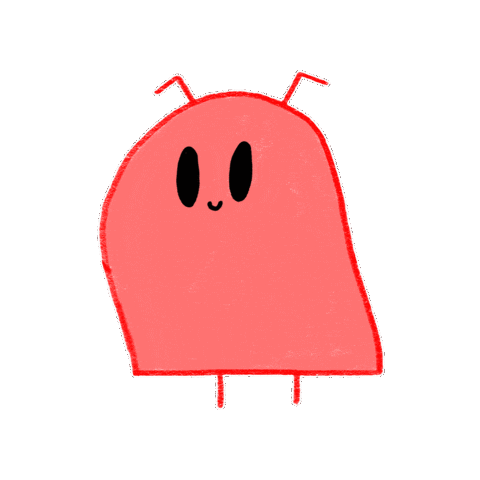 Happy Cute Alien Sticker