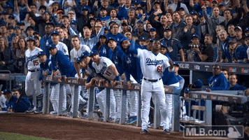 Celebrates Los Angeles Dodgers GIF by MLB