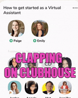 Clapping Clubhouse GIF by emilyreaganpr
