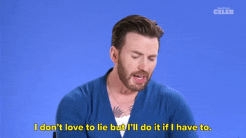 Chris Evans Lie GIF by BuzzFeed