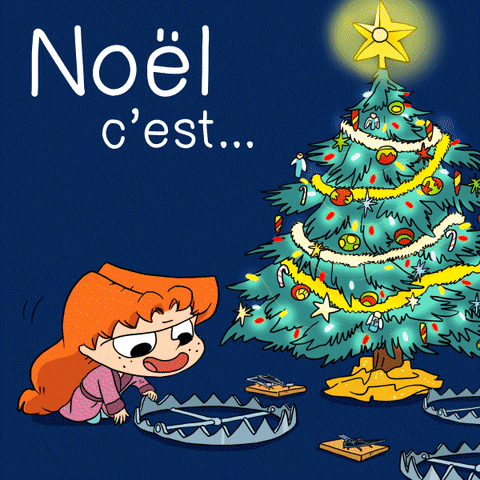 Christmas Tree Fun GIF by Mortelle Adèle