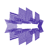 Synth Running Sticker by Fluoro_London