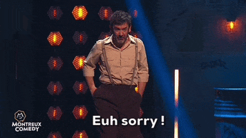 MontreuxComedy sorry humour stand up stand up comedy GIF