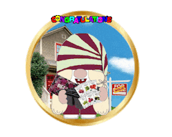 Congratulations Gnome Sticker