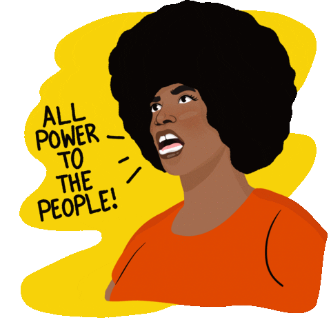 Power To The People Black History Month Sticker by Devon Blow
