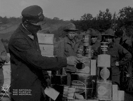NationalWWIMuseum food black and white military footage GIF