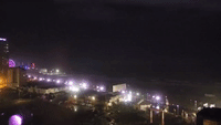 Lightning Illuminates Sky Above Atlantic City Boardwalk