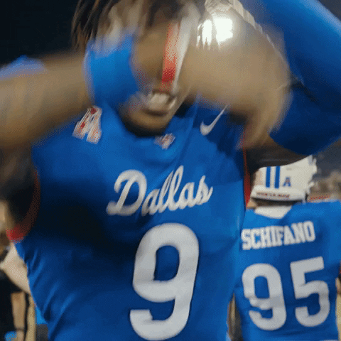 College Football Happy Dance GIF by SMU Football