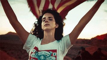 Lana Del Rey Flag GIF