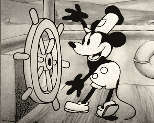 old mickey mouse gif