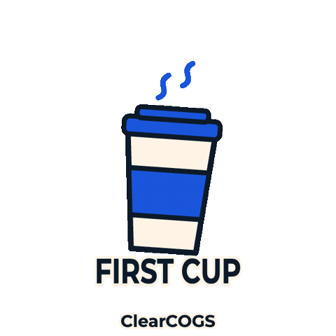 Good Morning Coffee Sticker by ClearCOGS
