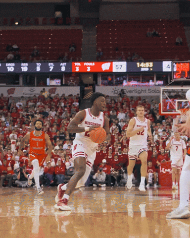 Dunk GIF by Wisconsin Badgers
