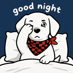 Tired Good Night GIF by FlannelGo
