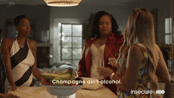 New Year Champagne GIF by Insecure on HBO