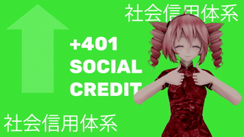 Kasane Teto Social Credit GIF