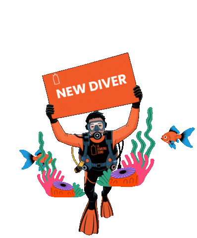 Thailand Scuba Diving Sticker by La Bombona Diving