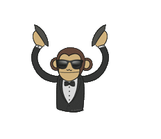 Monkey Candy Sticker