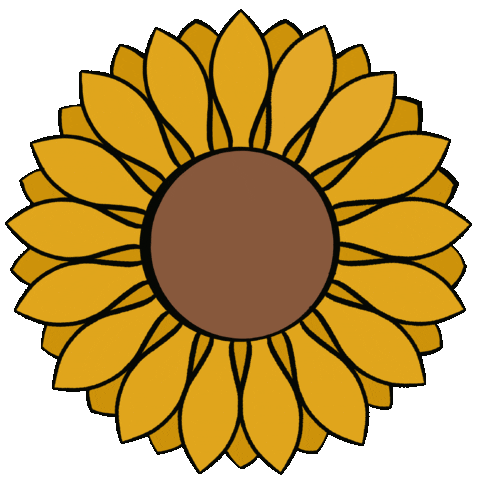 Sunflower Sticker by Eleven 19 Designs LLC
