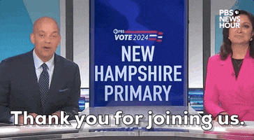 New Hampshire Thank You GIF by PBS NewsHour