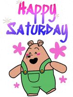 Happy Saturday Happy Bear GIF